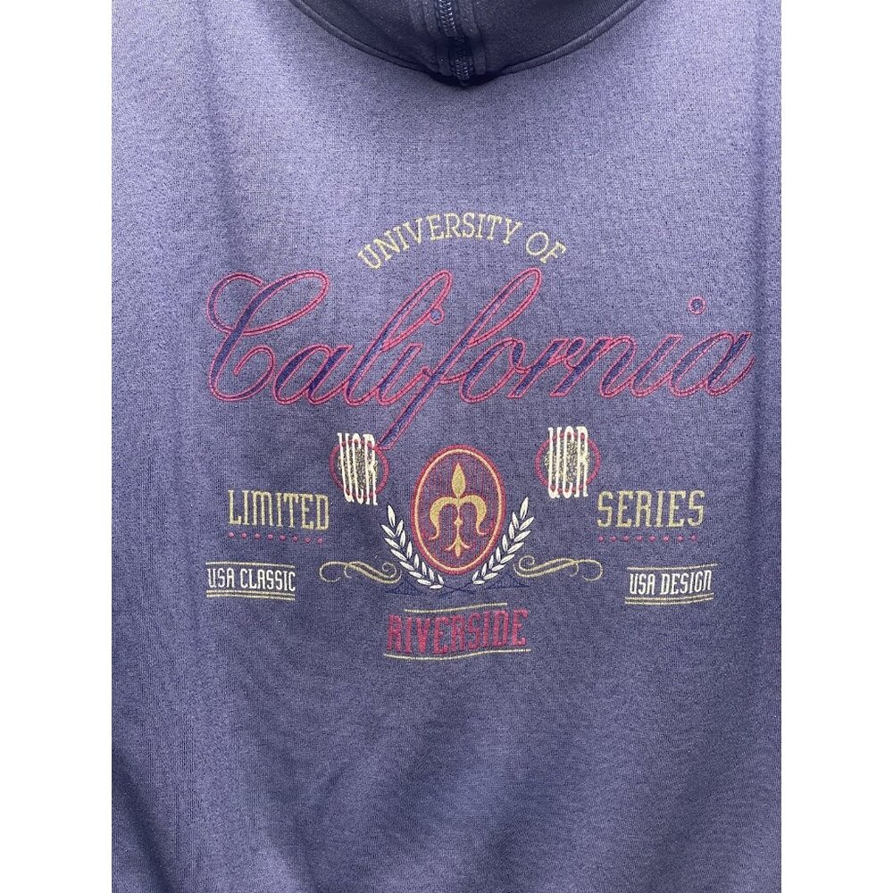 Vintage Genus Tag UCSB Santa Barbara 1/4 Pullover High Collared M Blue - Picture 2 of 6